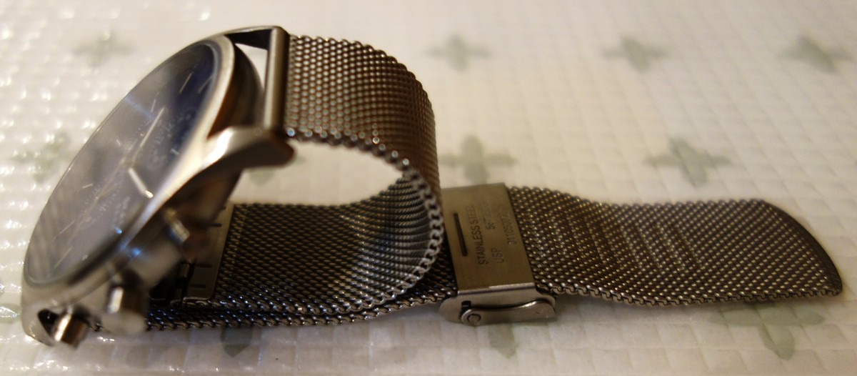 スカーゲン SKW6652のステンレスメッシュベルト側面