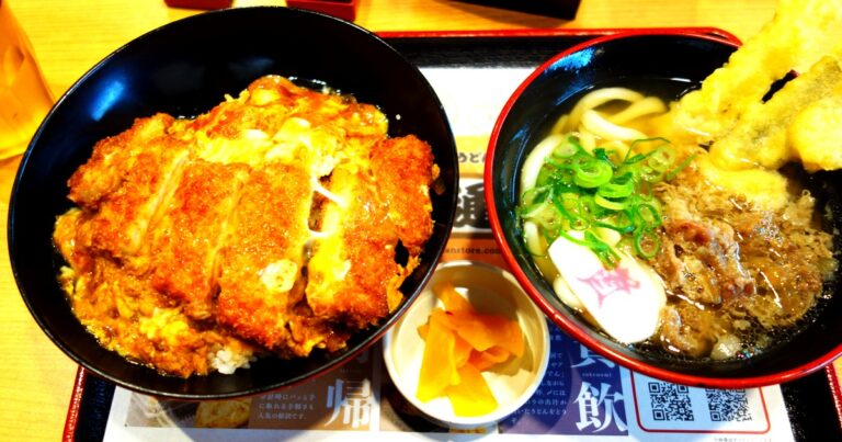 資さんうどん成田店で満腹セットを食べてきた｜カツとじ丼とミニごぼ天うどんの正直レビュー