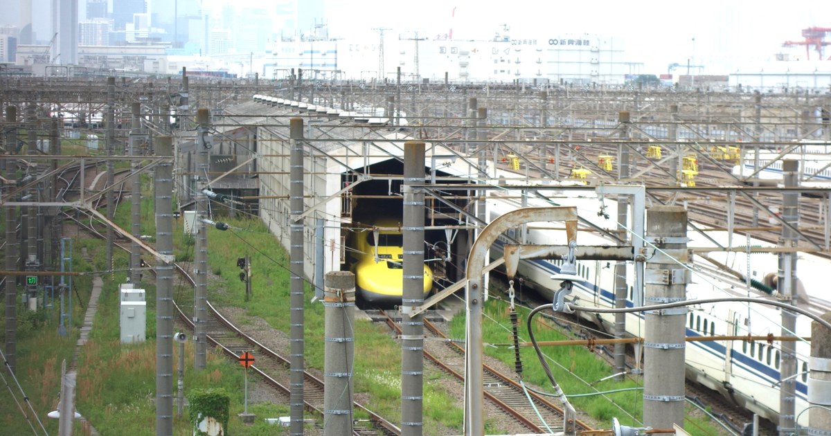 大井車両基地で見つけたドクターイエロー