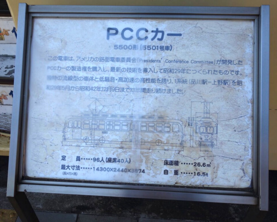 PCCカーの解説パネル